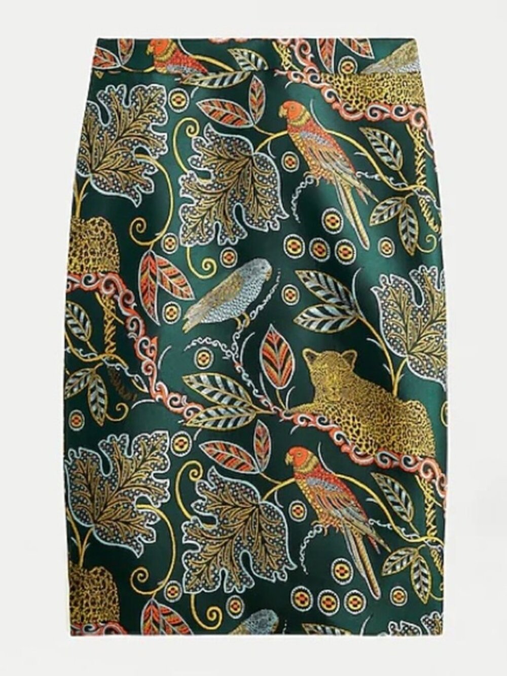 J. Crew No. 2 Pencil Skirt in Ornate Jungle Print Sz 8